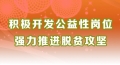 積極開發(fā)公益性崗位 強力推進(jìn)脫貧攻堅​